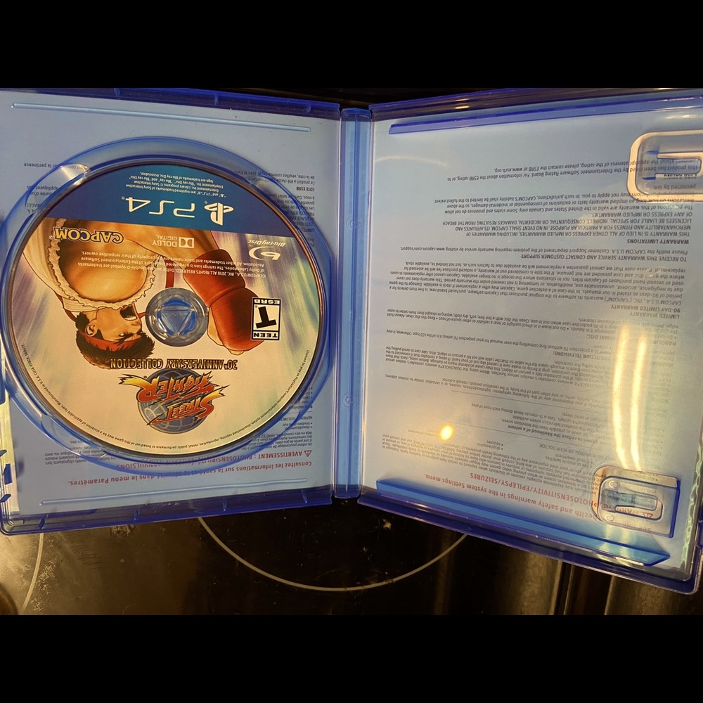PS4 game Street Fighter Anniversary Edition